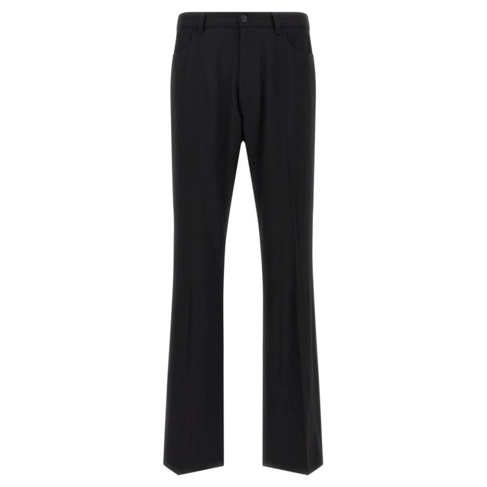 Balenciaga Black Wool Dress Men's Pants